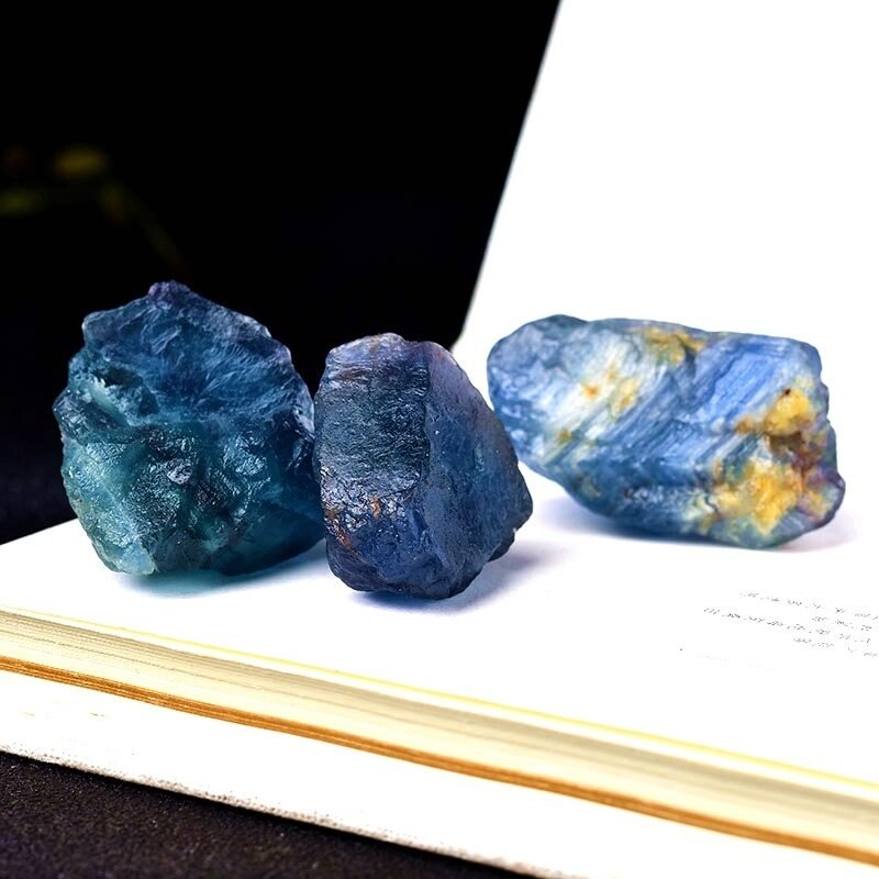 Natural Raw Blue Fluorite Crystal