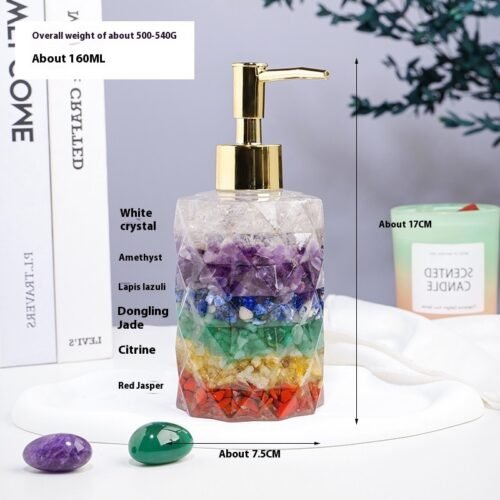 Natural Crystal Gravel Cosmetics Bottle - Image 8