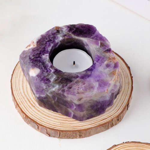 Natural Crystal Candle Holder Ornaments - Image 2