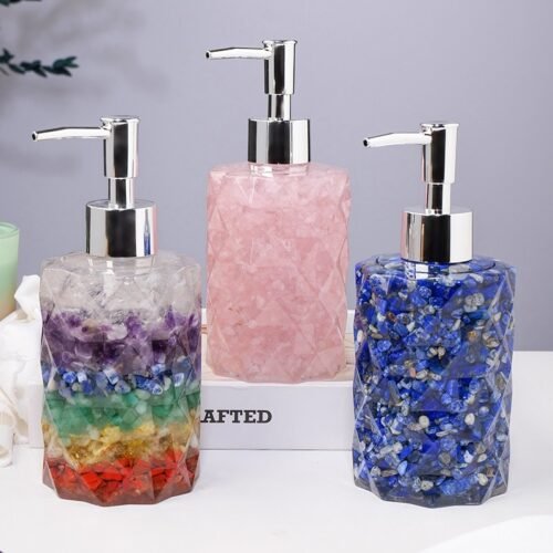 Natural Crystal Gravel Cosmetics Bottle - Image 4