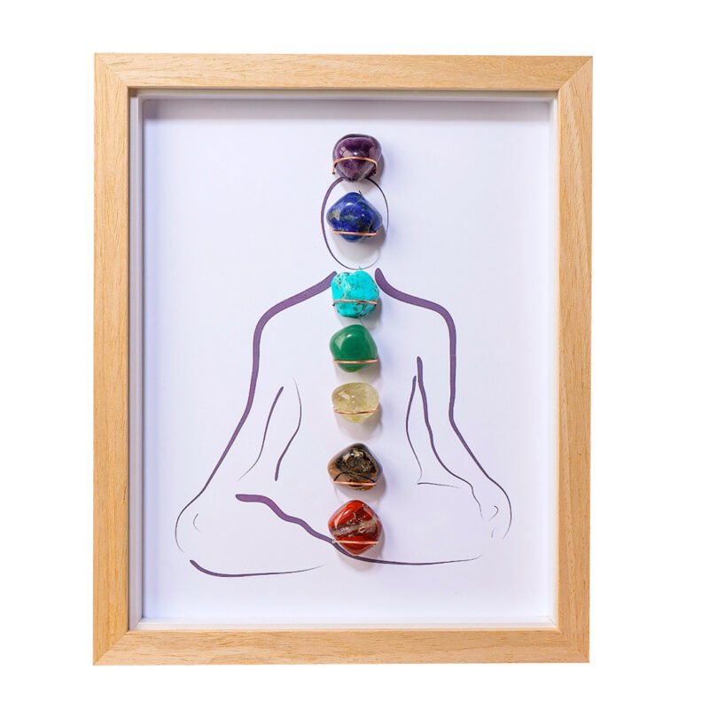 Natural Crystal 7 Chakra Frame Decoration - Image 5