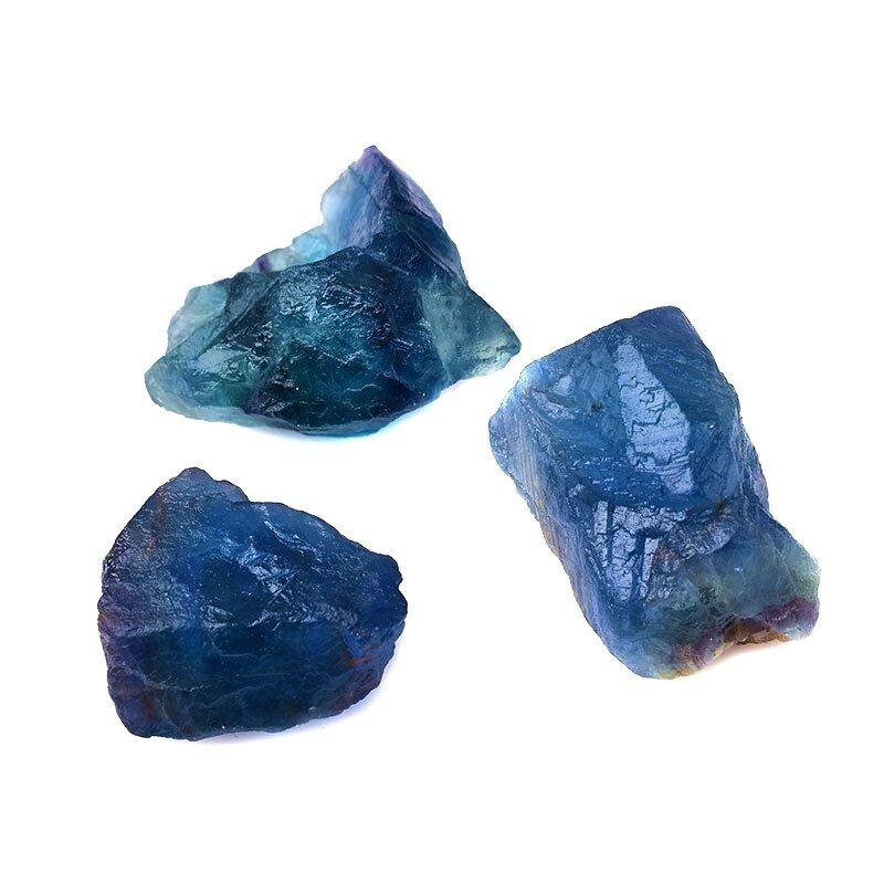 Natural Raw Blue Fluorite Crystal - Image 3