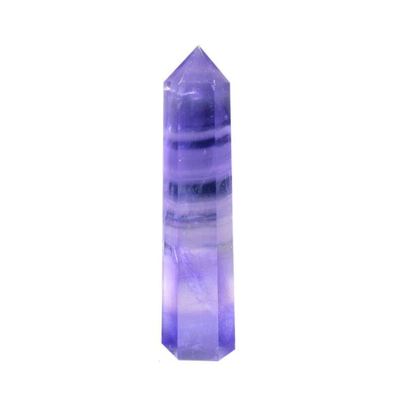 Natural Crystal Blue Purple Fluorite Hexagonal - Image 6