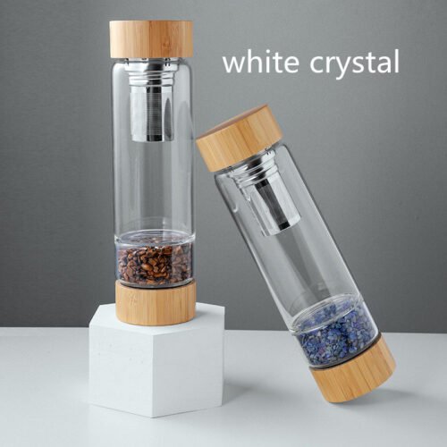 Natural Crystal Crushed Stone Glass Energy Cup - Image 4