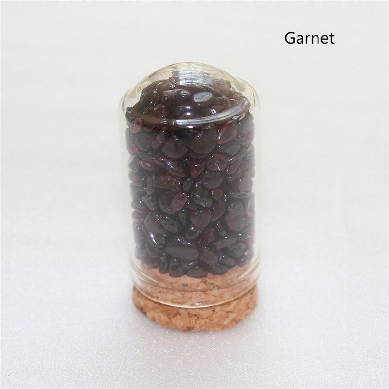 Natural Crystal Crushed Stone Glass Bottle - Image 9