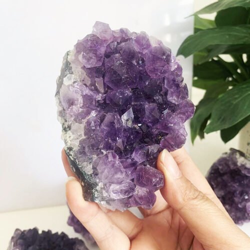 Natural Crystal Amethyst Block Ornaments - Image 6