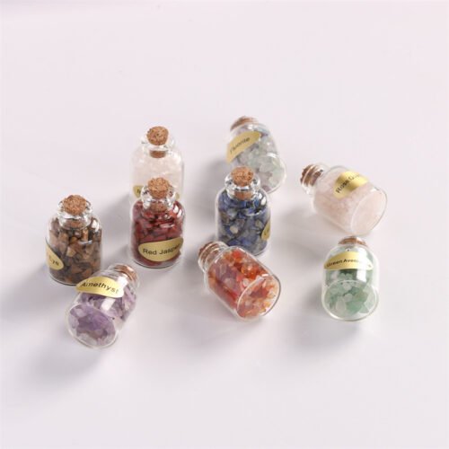 9 Bottles Of Natural Crystal Rough Stone - Image 4