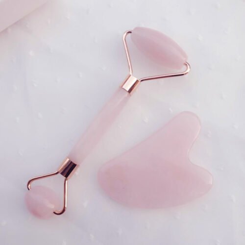 Natural Crystal Jade Roller Beauty Face Lifting Massager - Image 2