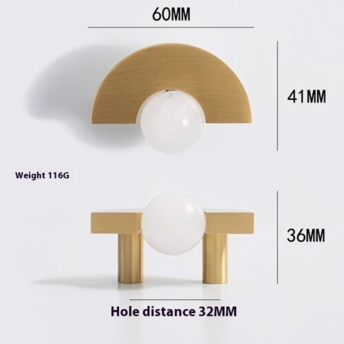 Natural Crystal Furniture Drawer Circular - Image 5