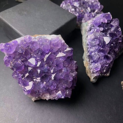 Natural Crystal Amethyst Block Ornaments - Image 2