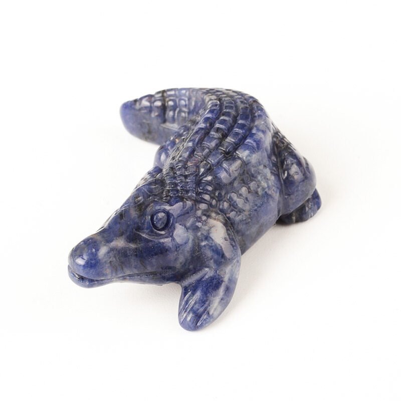 Natural Crystal Crocodile Carving Ornaments - Image 9