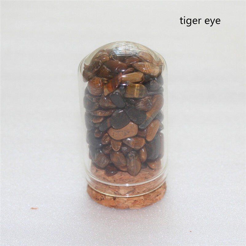 Natural Crystal Crushed Stone Glass Bottle - Image 3