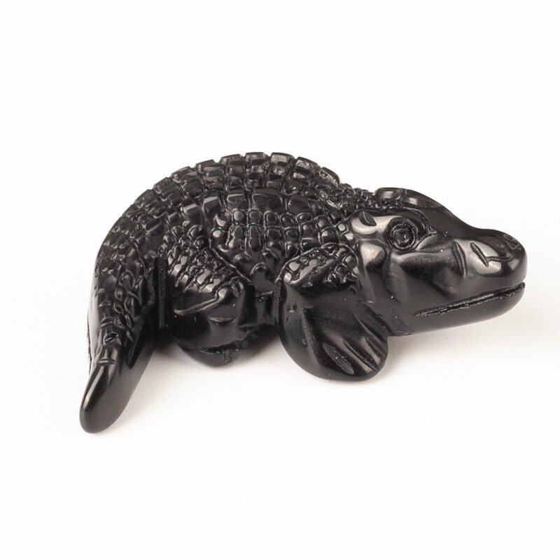 Natural Crystal Crocodile Carving Ornaments - Image 6