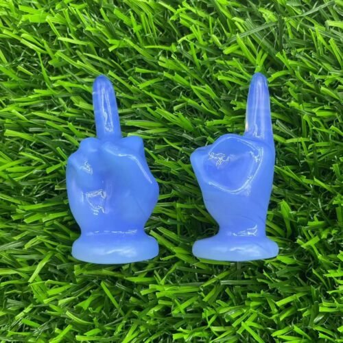 Natural Crystal Carved Middle Finger - Image 10