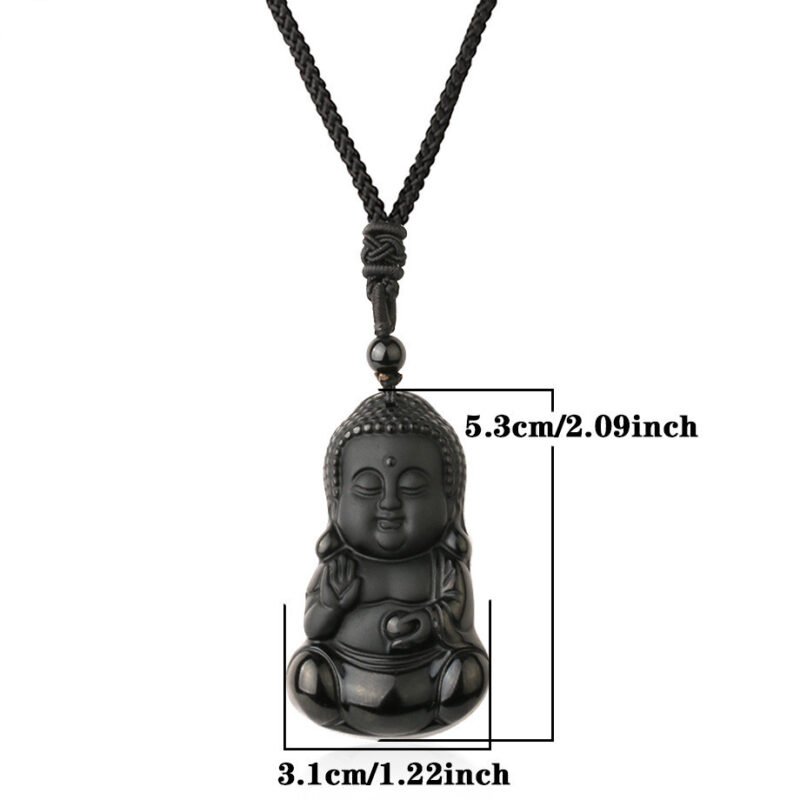 Natural Obsidian Pendant - Image 4