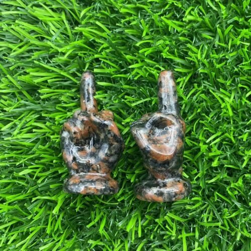 Natural Crystal Carved Middle Finger - Image 3