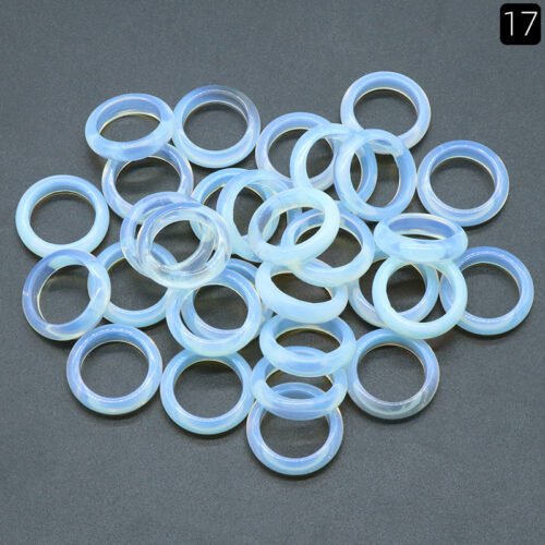 Natural Crystal Agate Stone Running Ring - Image 3