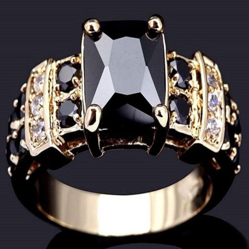 Rectangular Obsidian Ring - Image 2